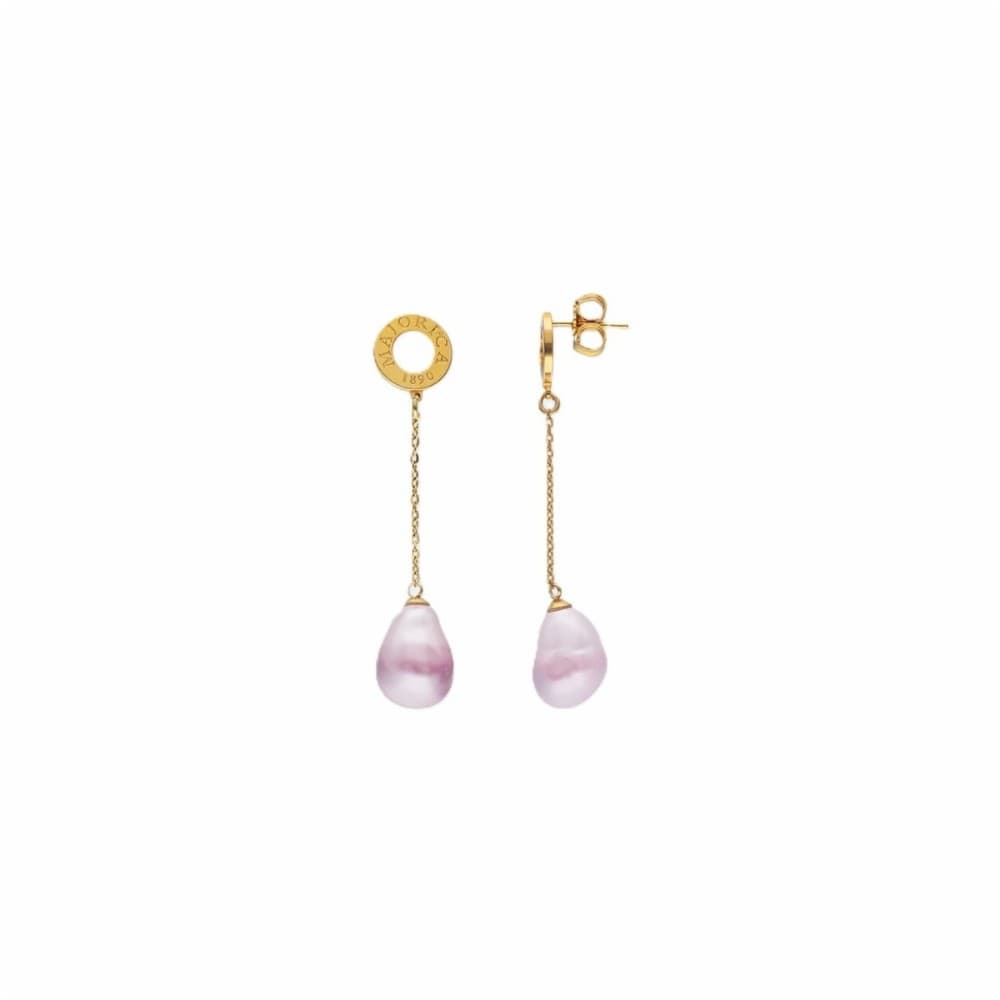 Ladies' Earrings Majorica 17343.94.1.E00.906.1 Golden