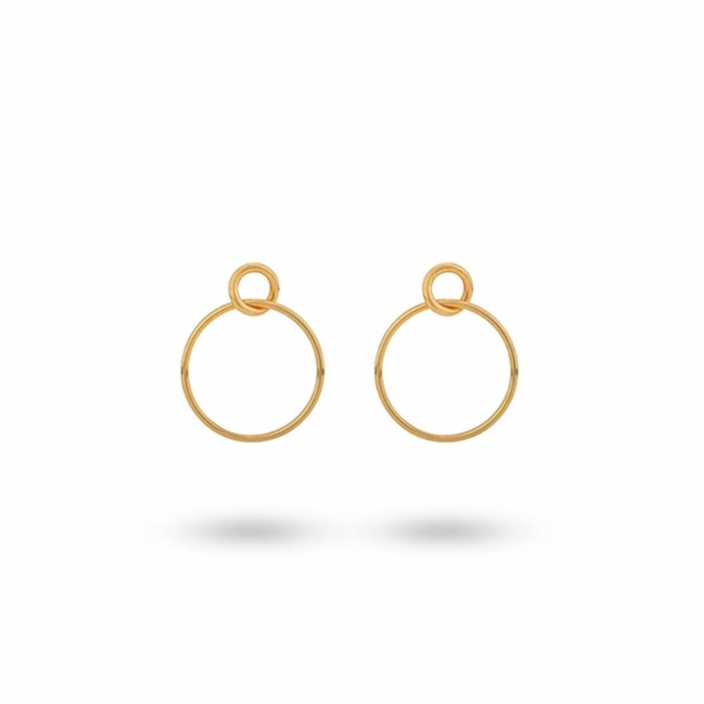 Ladies' Earrings 24KAE 42409Y Golden