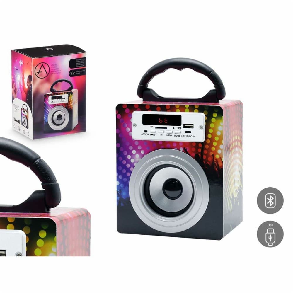Bluetooth Speakers Black Multicolour