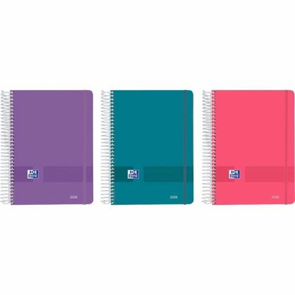 Diary Oxford LIVE&GO A5 21 x 14,8 cm 2026 (5 Units)