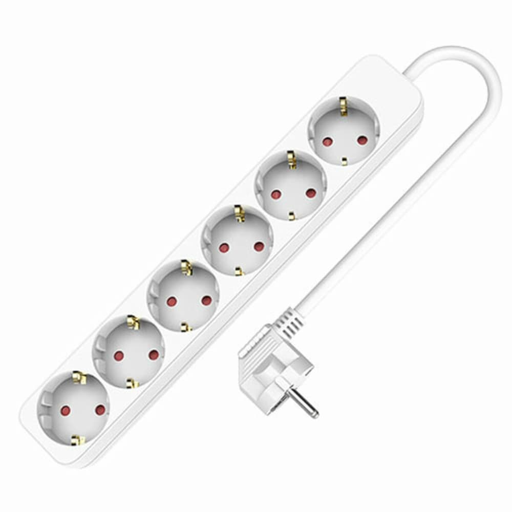 6-socket plugboard without power switch TM Electron (1,5 m)