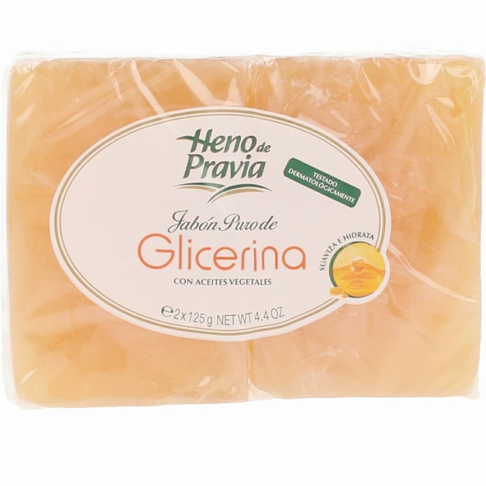 Natural Glycerine Soap Bar Heno De Pravia Aceites Vegetales 125 g 2 Units