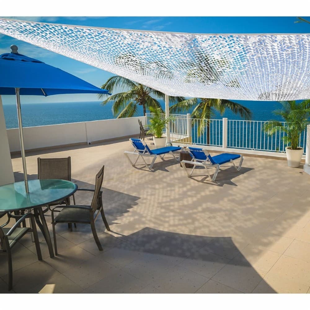 Rectangular Shade Sail Faura White 3 x 4 m Reversible Camouflage