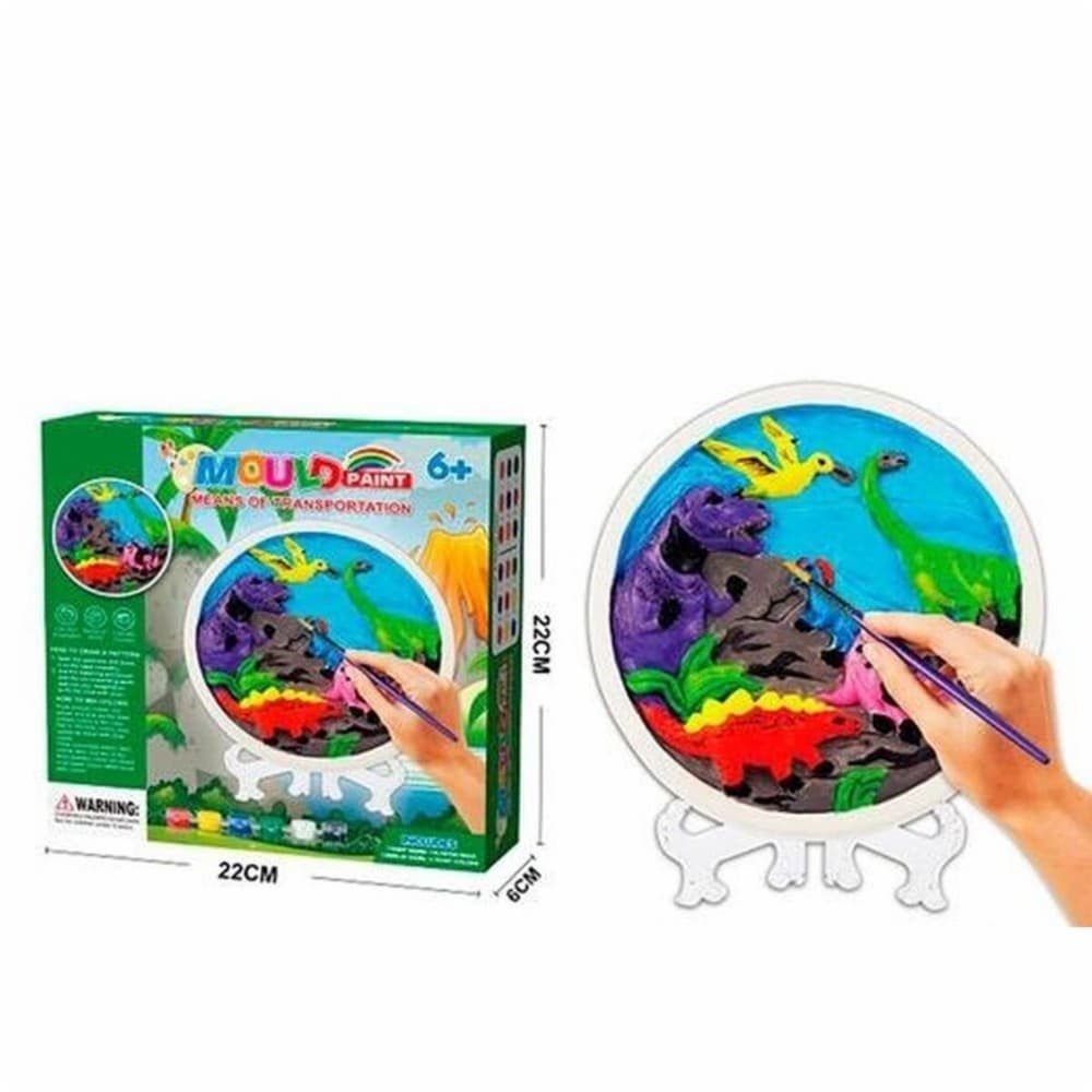 Painting set Roymart Multicolour Dinosaur