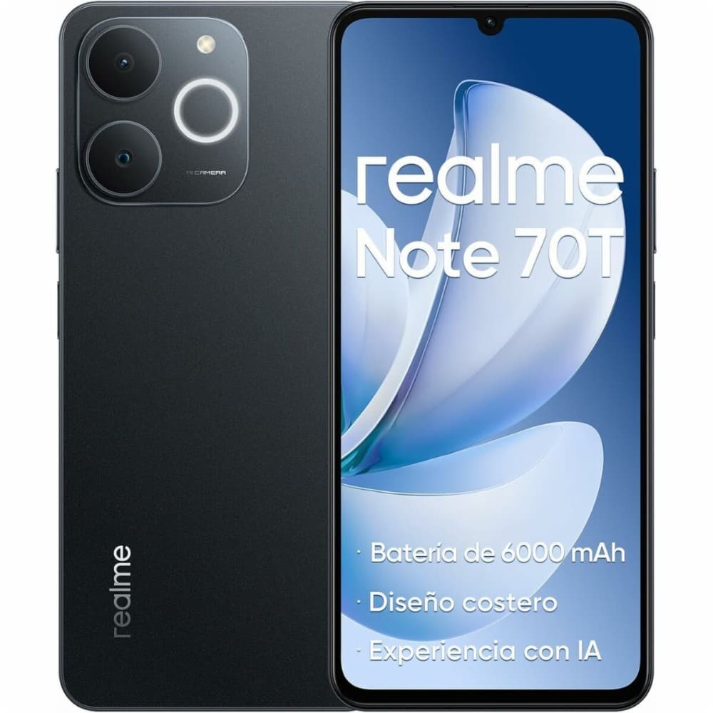 Smartphone Realme NOTE 70T 4 GB RAM 256 GB 6,74" Unisoc Black