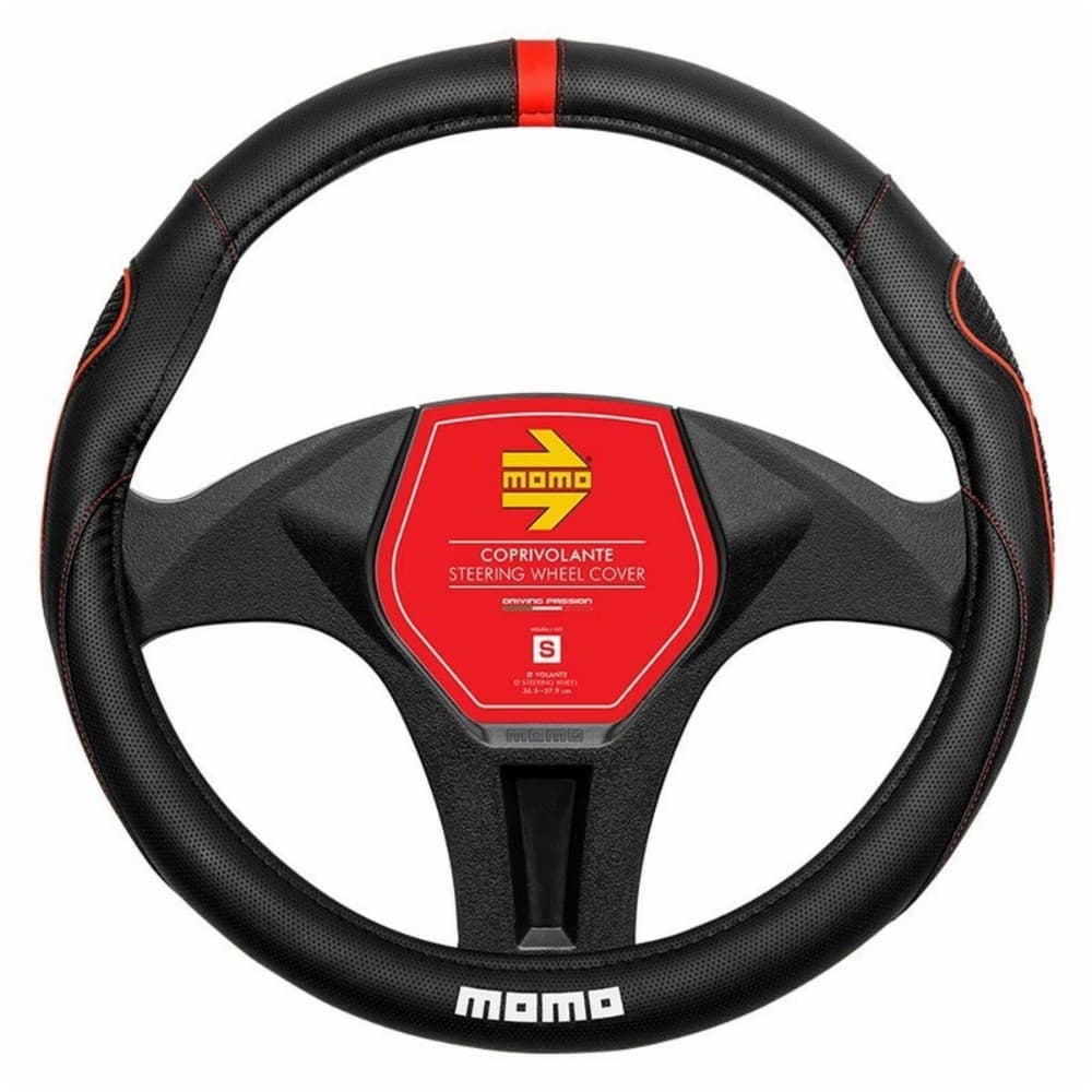 Steering Wheel Cover MOMO MOMLSWC014BRS 36,5-37,9 cm Black