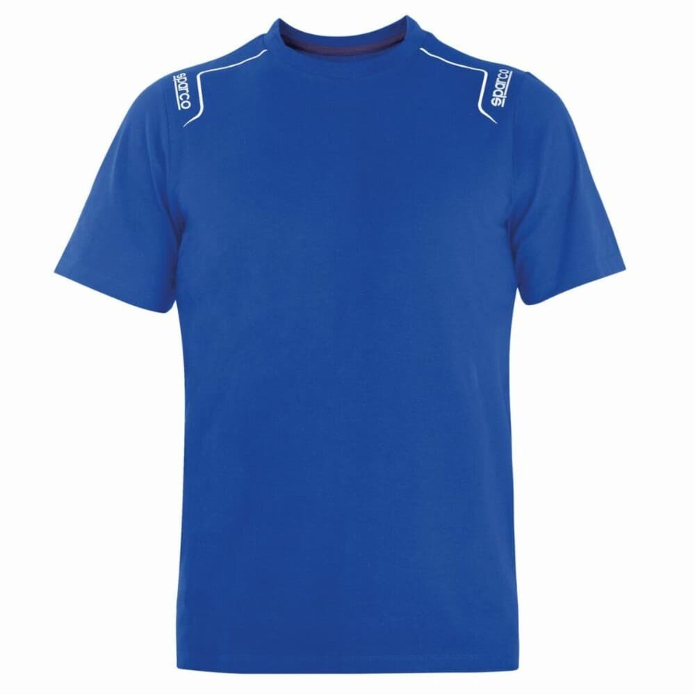 Short Sleeve T-Shirt Sparco TECH STRETCH Blue XXL