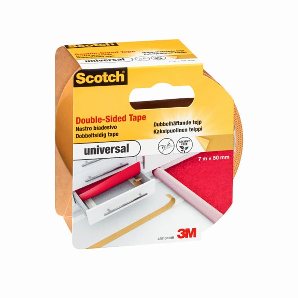 Double Sided Tape Scotch White 7 m x 50 mm