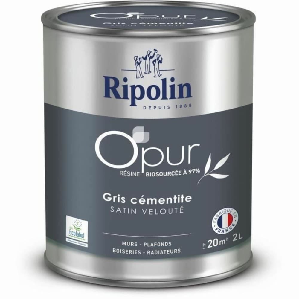 Primer Paint Ripolin 472185 Grey Satin finish 2 L