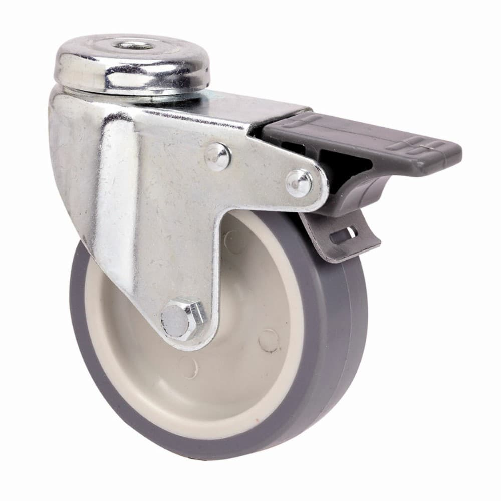 Rueda Ruedas Alex Grey Rubber Poliamix Ø 8 cm 60 Kg rotary