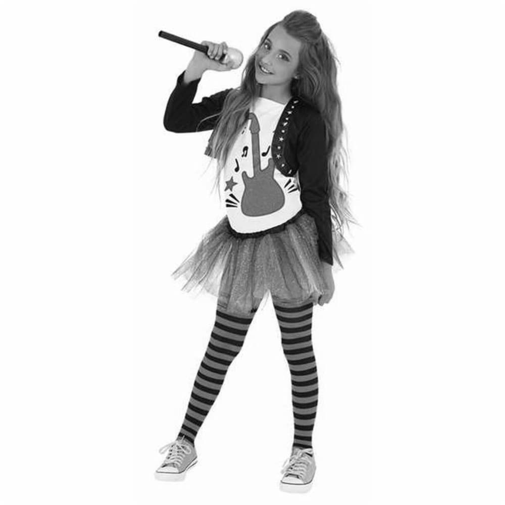 Costume for Children Rubies Pop Star 8-10 Years Black
