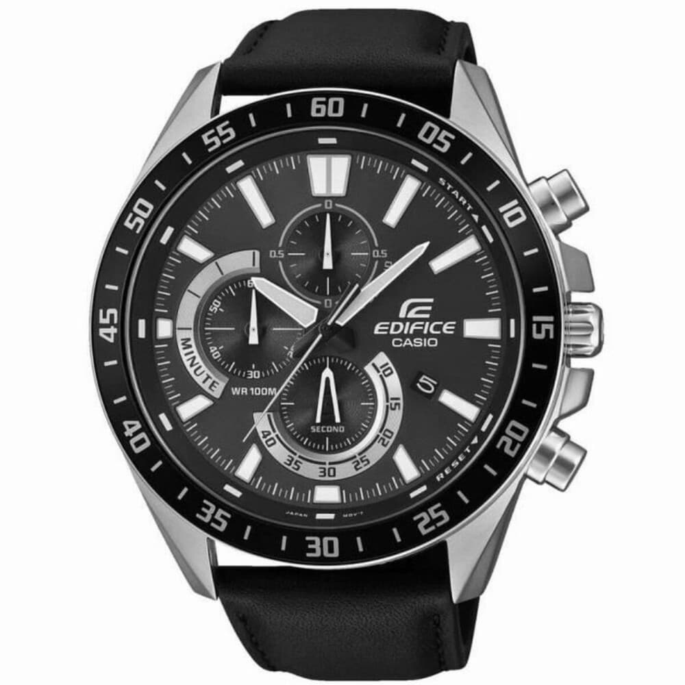 Men's Watch Casio EFV-620L-1AVUEF Black Grey Silver