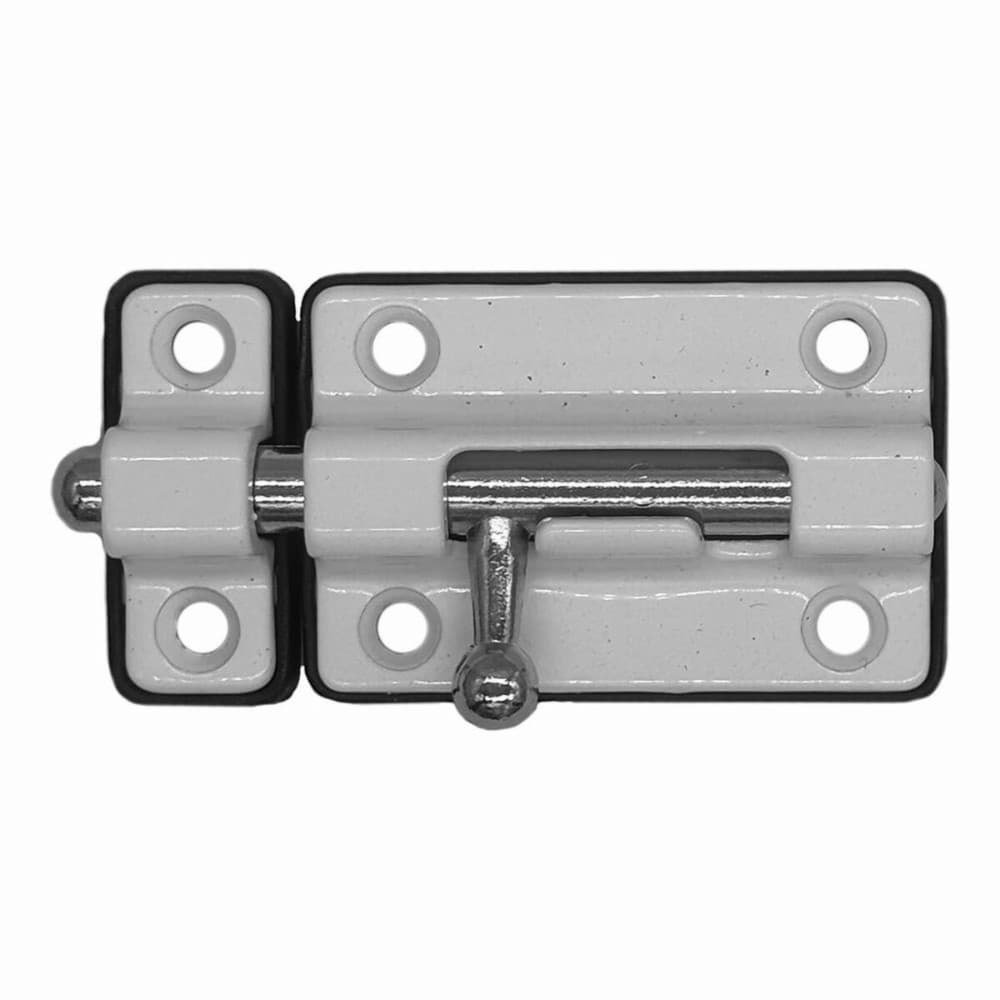 Door bolt EDM 85521 White 50 mm