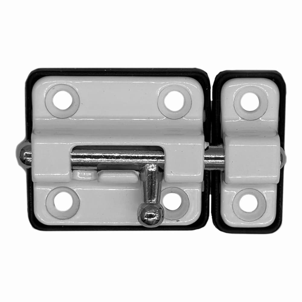 Door bolt EDM 85519 White 35 mm