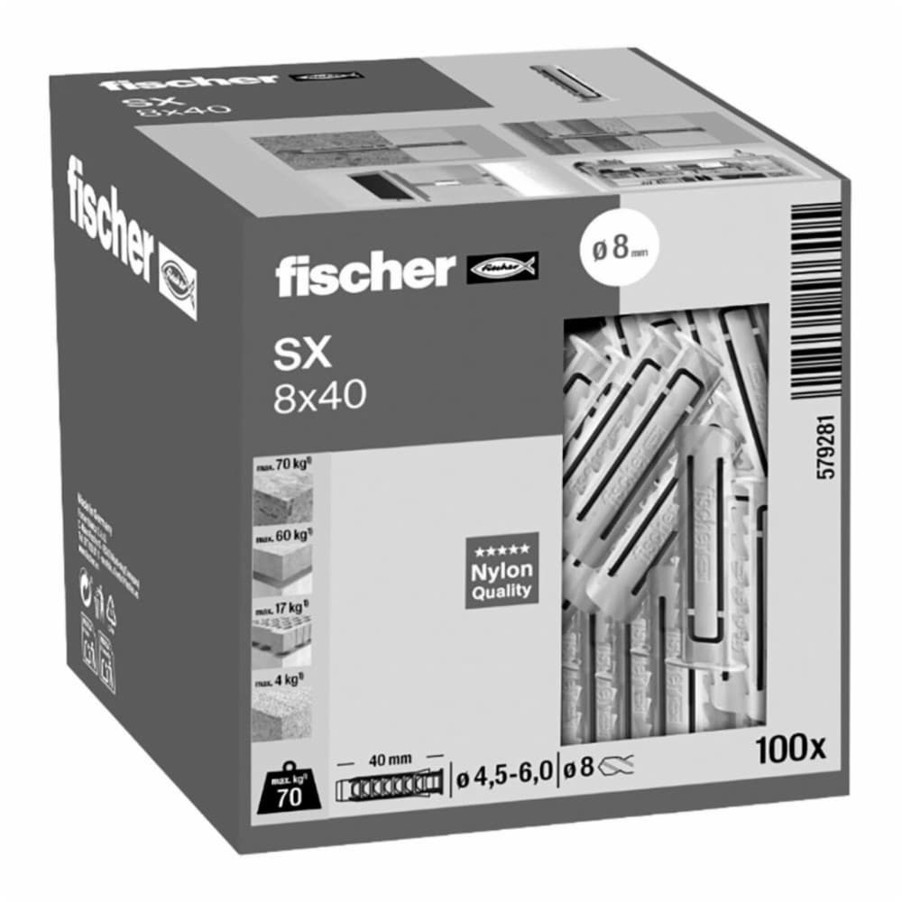Studs Fischer sx Ø 8 x 40 mm (100 Units)