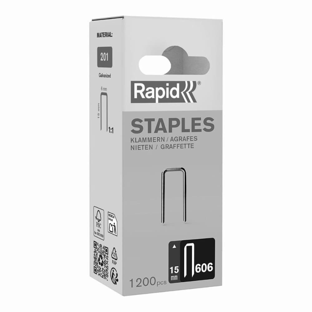 Staples Rapid 606 Galvanised (1200 Units)