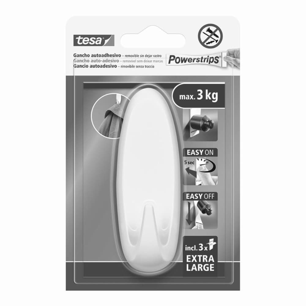 Hook for hanging up TESA Powerstrips XL Self-adhesives