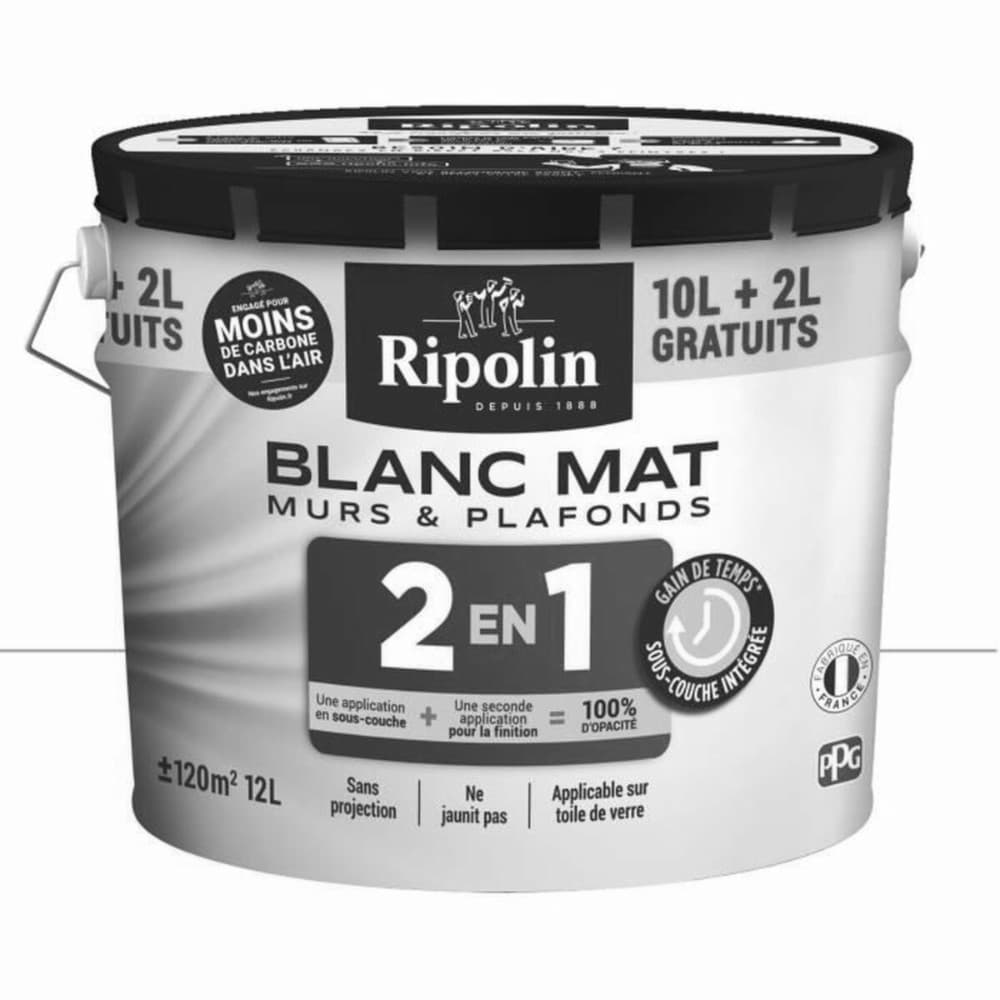 Primer Paint Ripolin White Matt 12 L