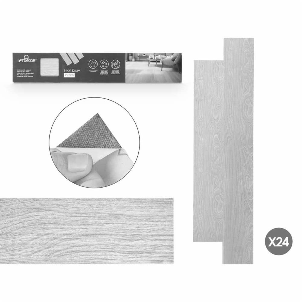 Stick Gift Decor Parquet Grey 24 Units