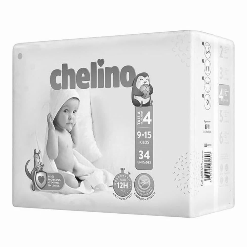 Disposable nappies Chelino 3602484 (34 Units)