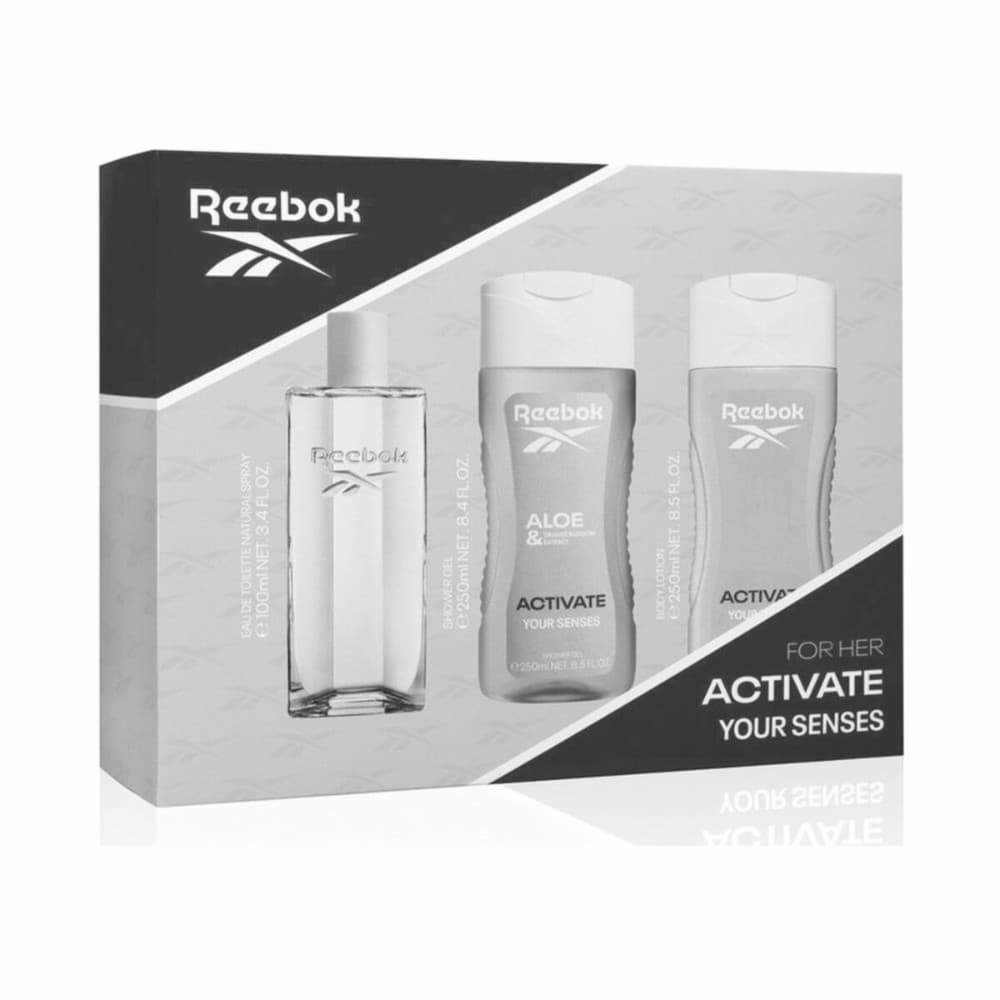 Women's Perfume Set Reebok ACTIVATE YOUR SENSES 3 Pieces
