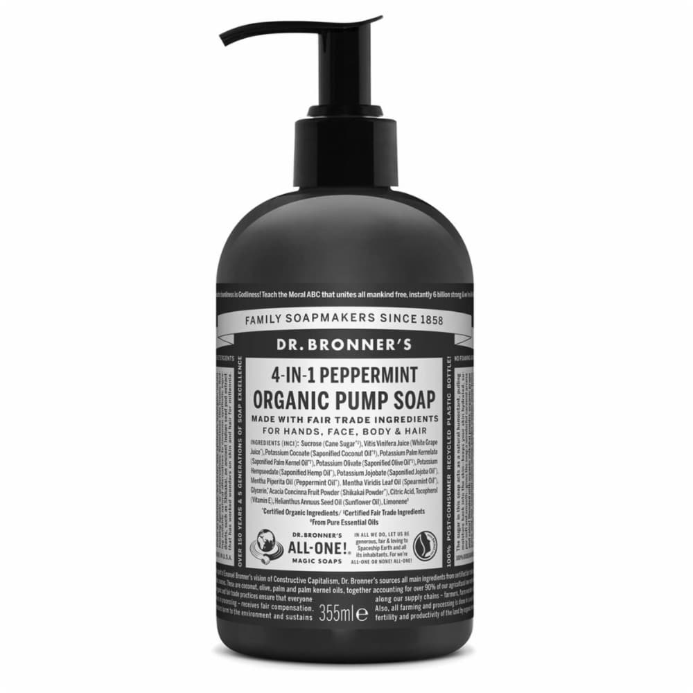Hand Soap Dr Bronner's 4 in 1 Peppermint 355 ml