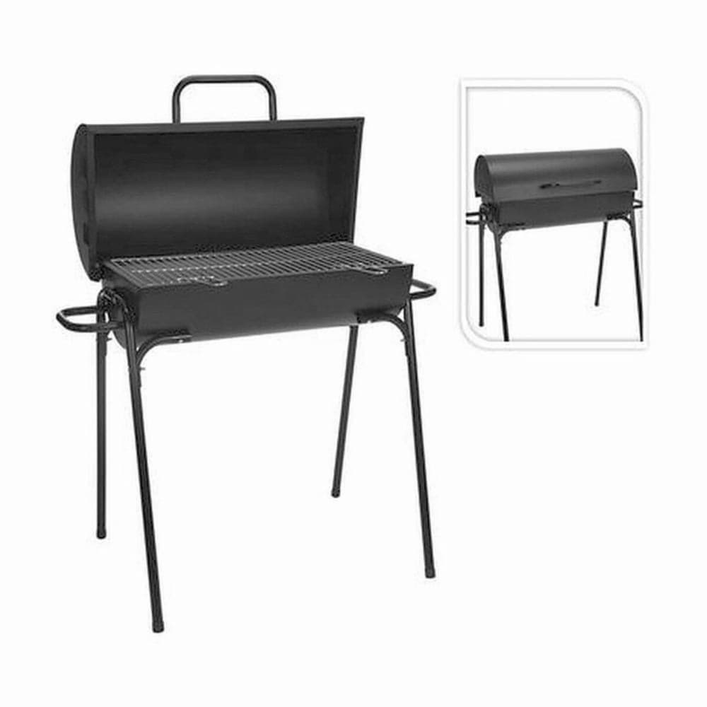 Charcoal Barbecue with Stand Black 33 x 63 x 89 cm Circular