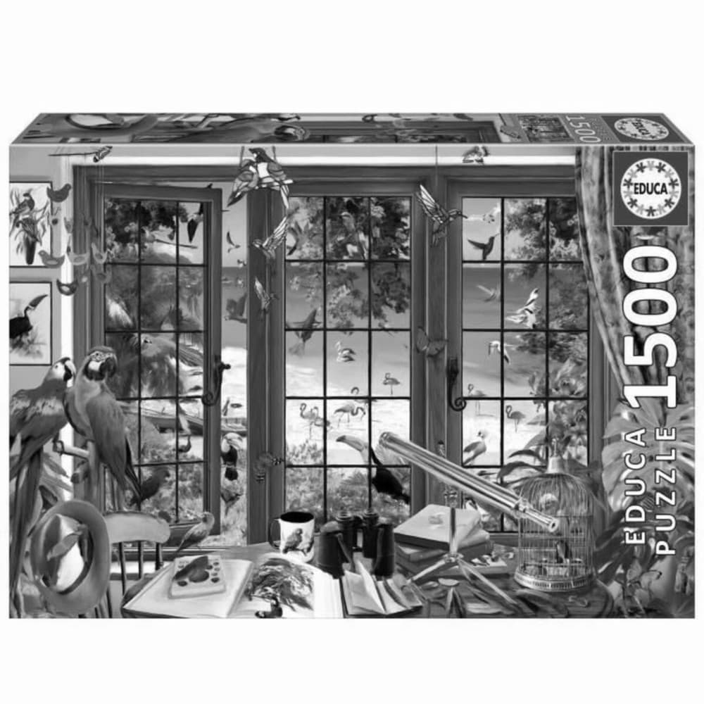 Puzzle Educa Ventana del Observador de Aves 1500 Pieces