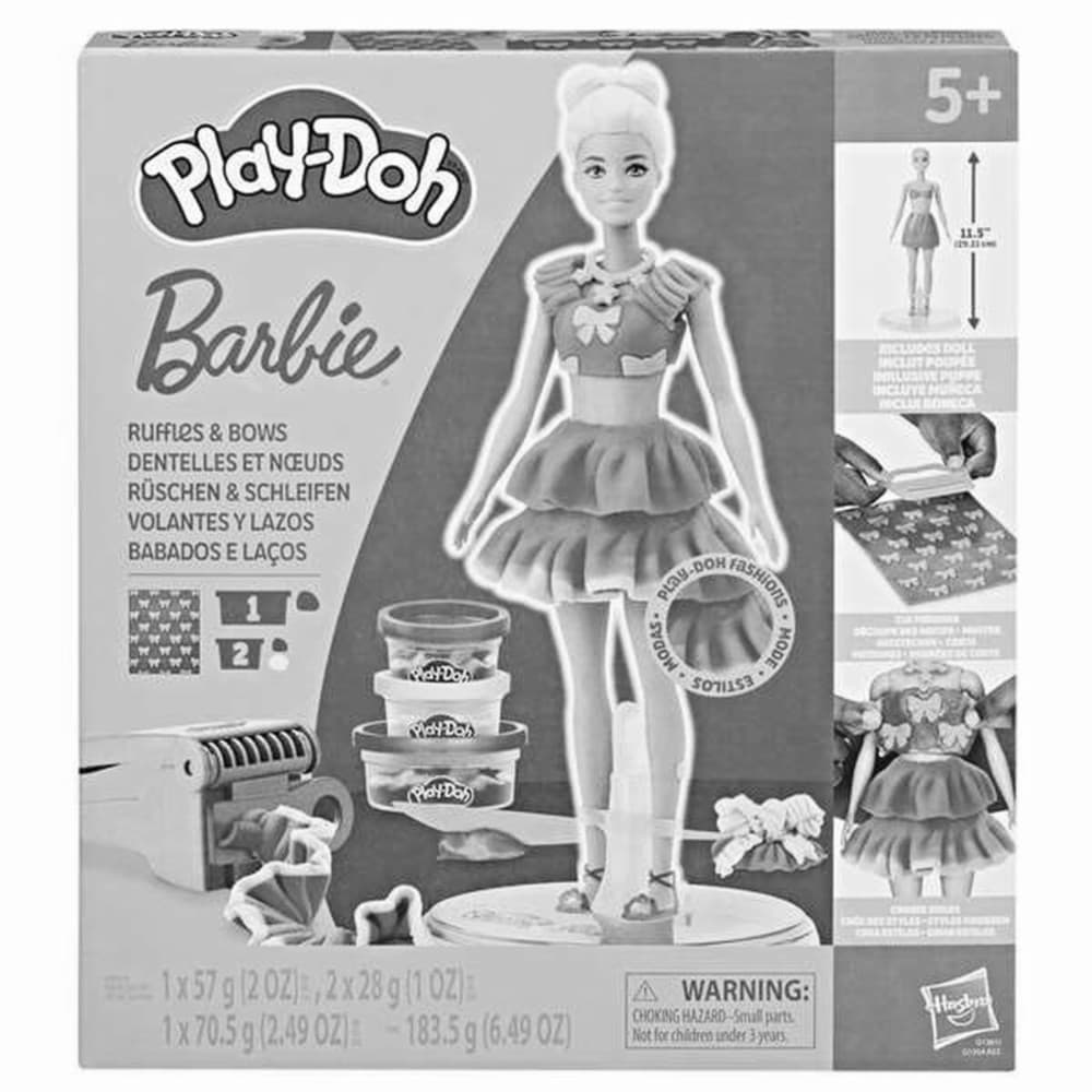 Creative Modelling Clay Game Play-Doh Barbie Ruffles & Bows