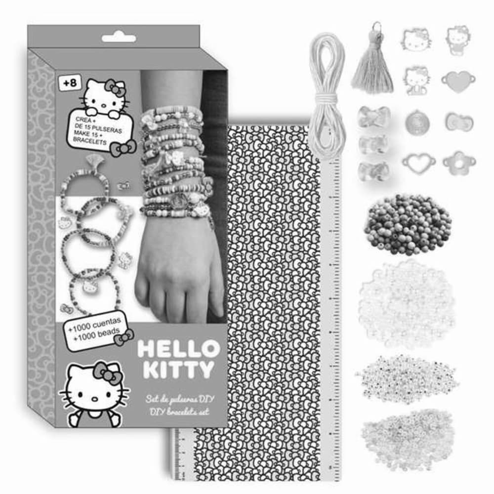 Bracelet and Necklace Making Kit Hello Kitty Pink