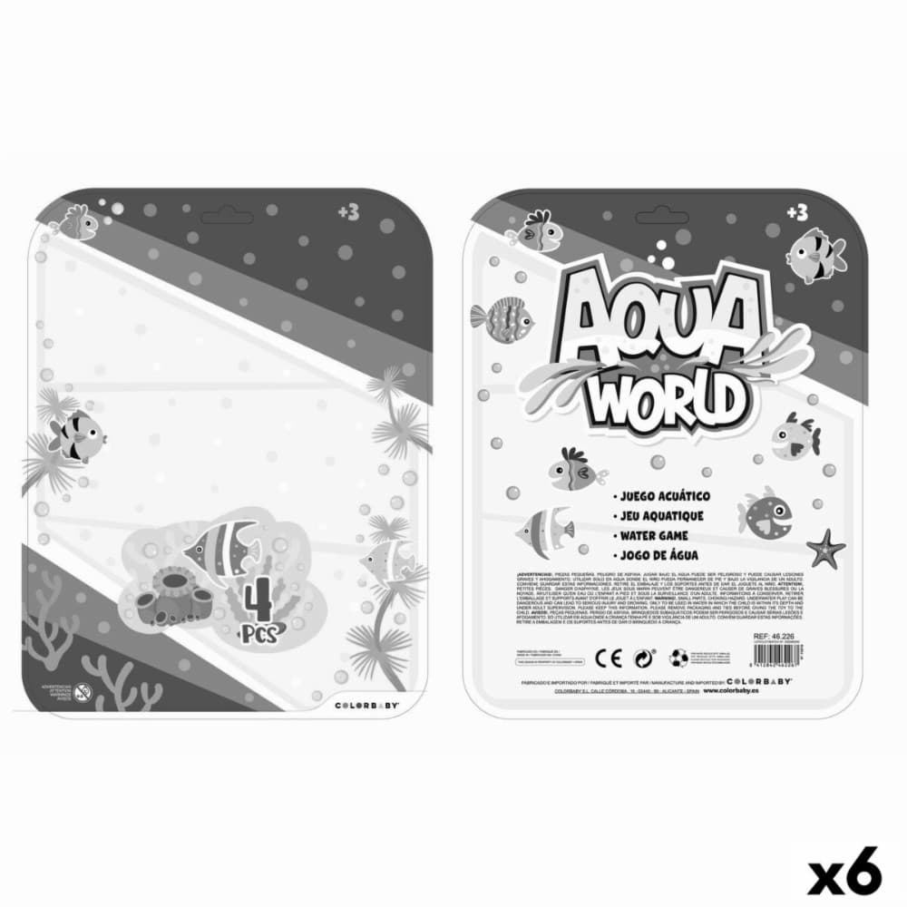 Aquatic Game Colorbaby AQUA WORLD 16,5 x 19,7 x 2,5 cm (6 Units)