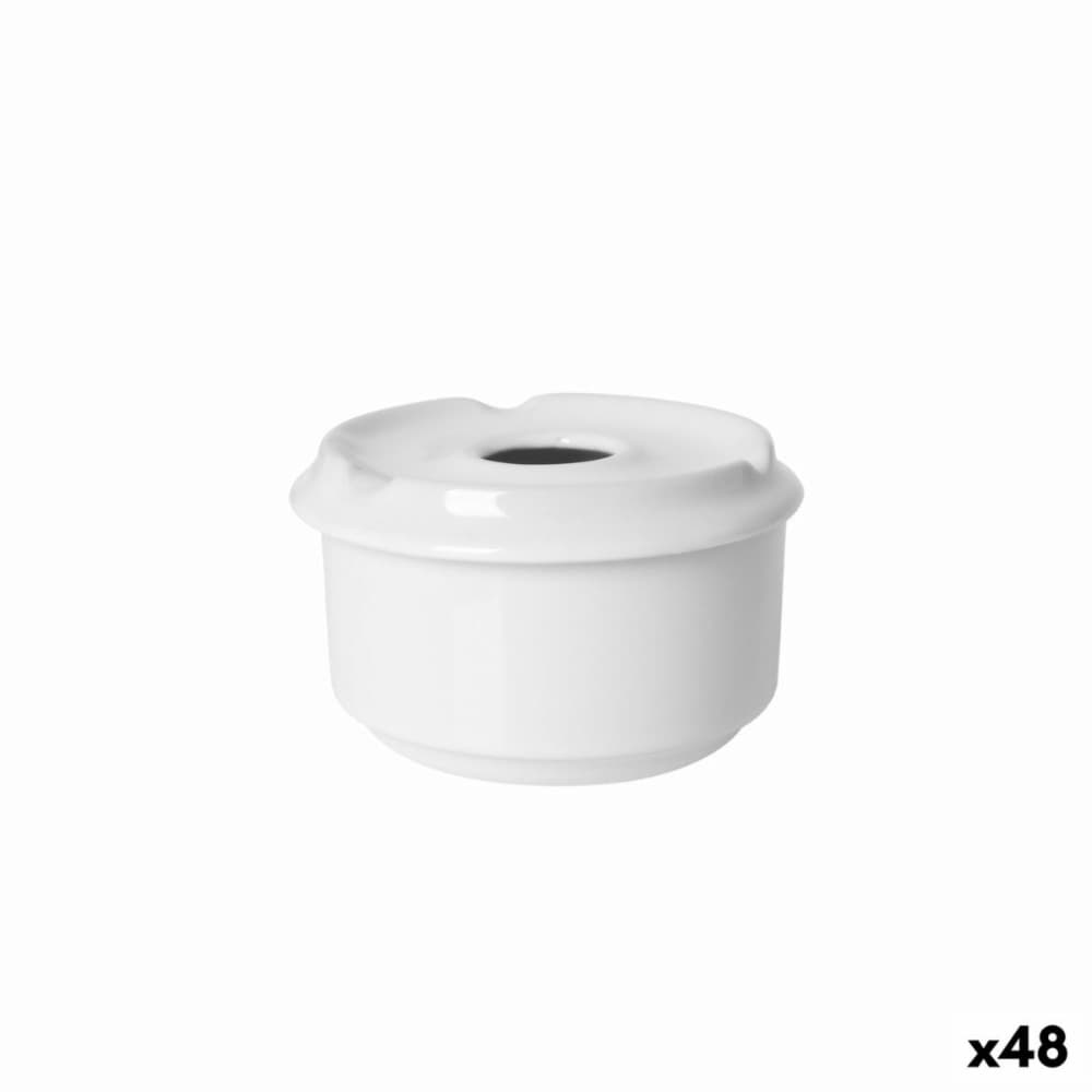 Ashtray White 11 x 11 x 7 cm Hotel industry (48 Units)