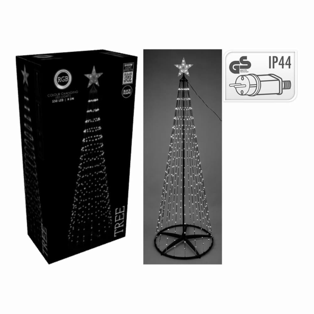 Christmas Tree BASIC & CO RGB Metal Plastic Christmas LED