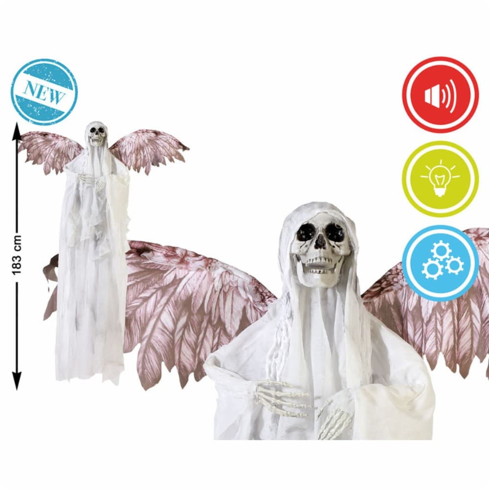 Halloween Decorations Skeleton 183 x 120 x 17 cm White