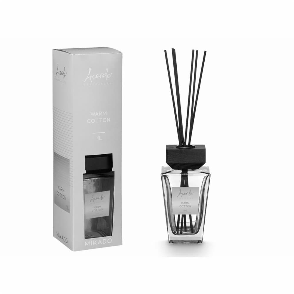 Perfume Sticks Acorde WARM COTTON 1 L (4 Units)