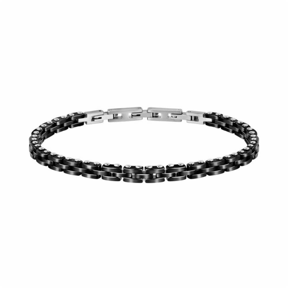 Men's Bracelet Sector SAFR27 Silver Black