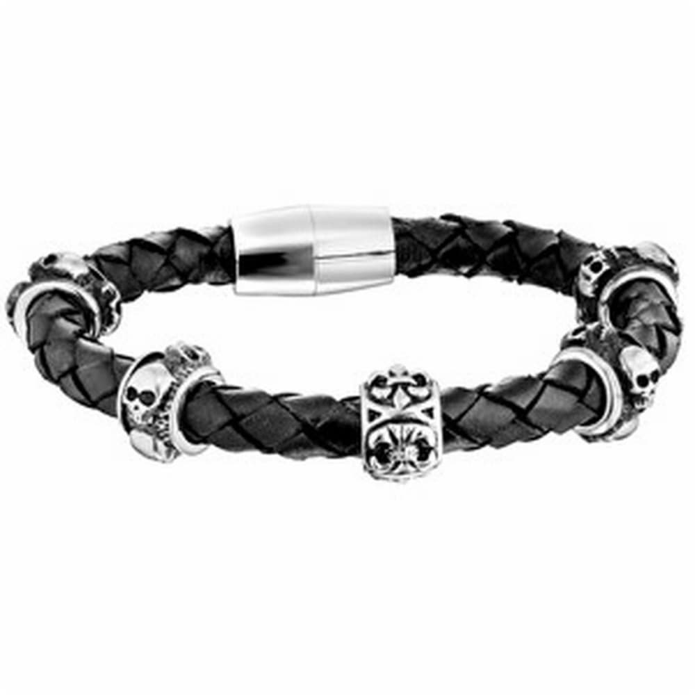Men's Bracelet Police S14AJJ02B Leather 25 cm