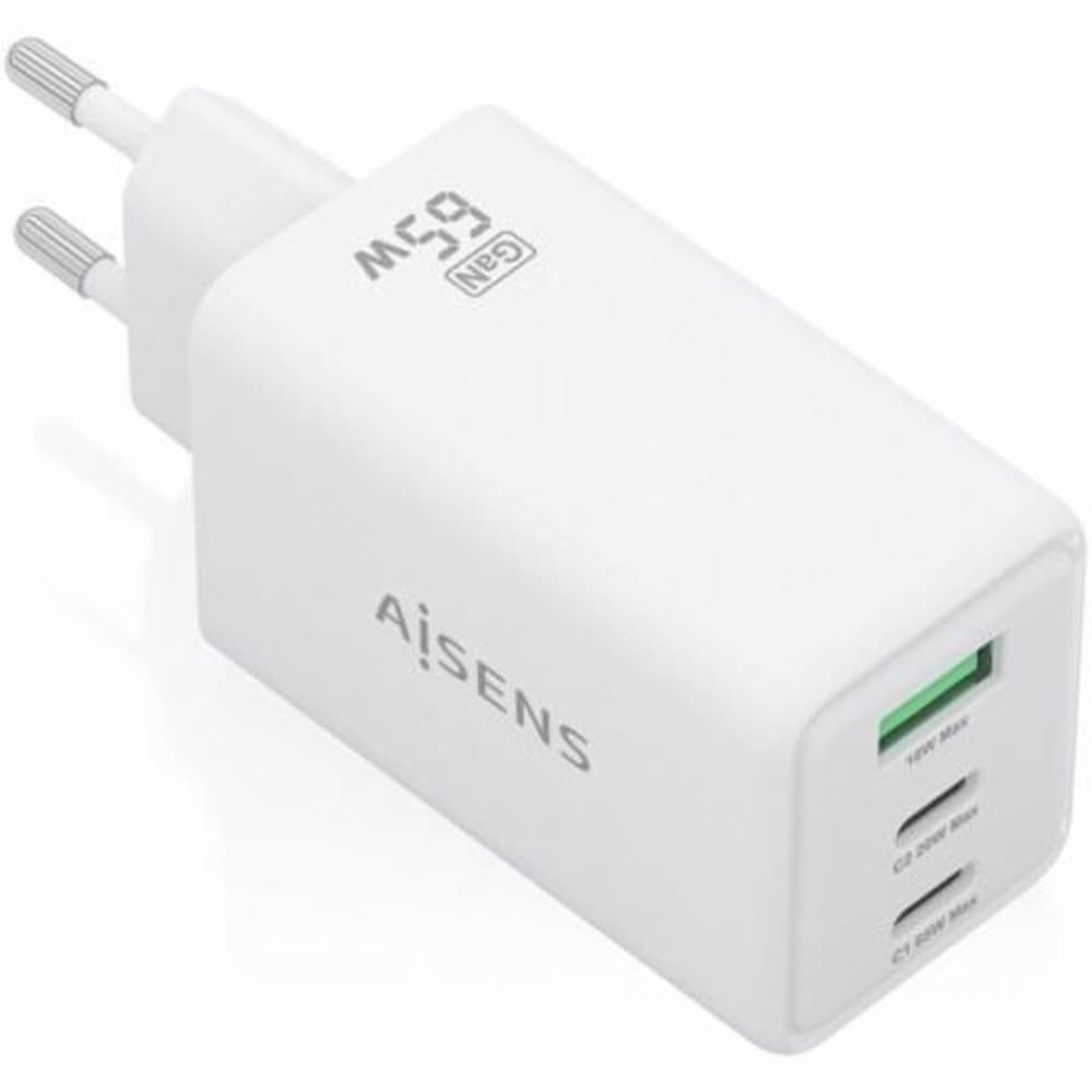 Wall Charger Aisens ASCH-65W3P072-W 65 W White