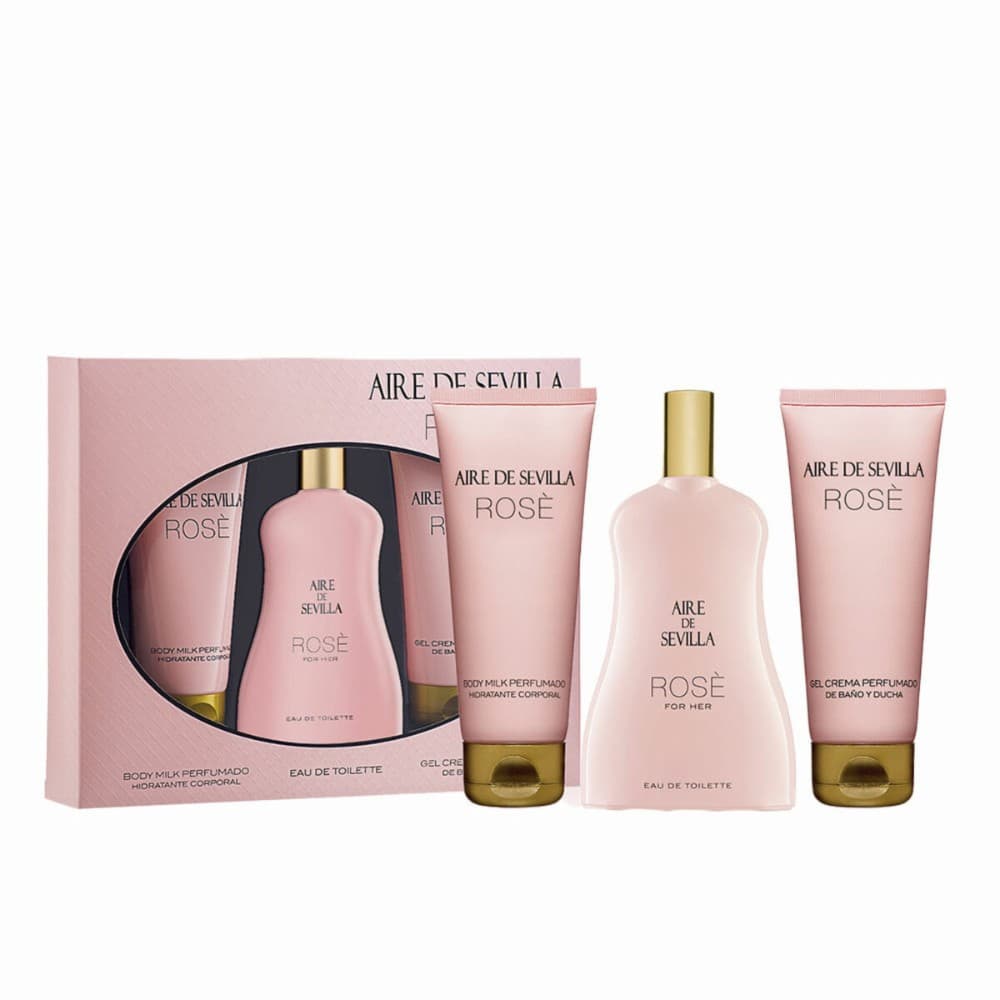 Women's Perfume Set Aire de Sevilla Rose 3 Pieces