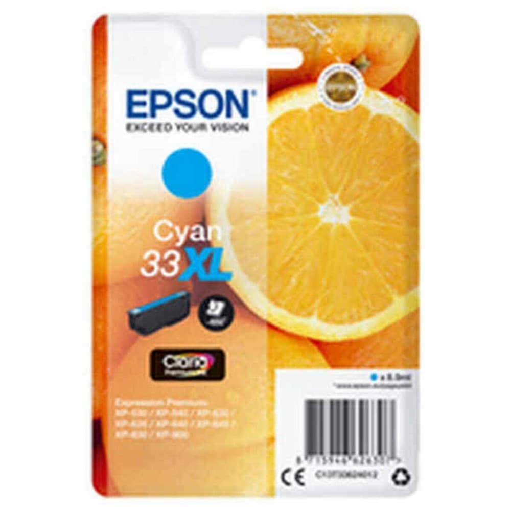 Original Ink Cartridge Epson Singlepack Cyan 33XL Claria Premium Ink Cyan