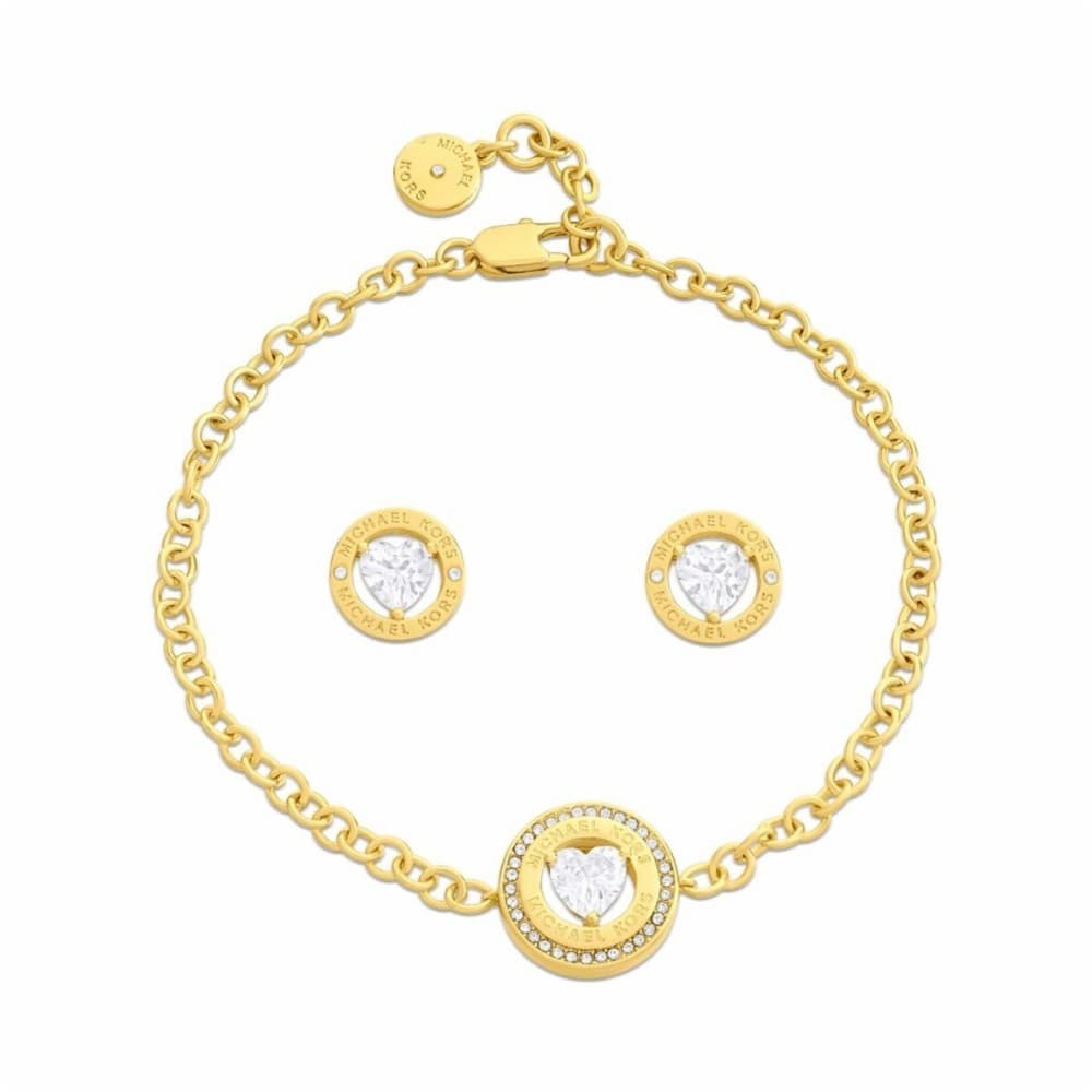 Bracelet and Earrings Set Michael Kors Fashion Golden