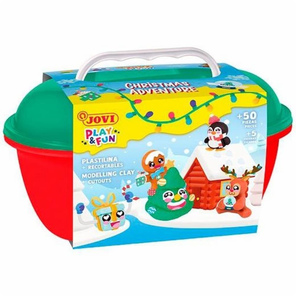 Modelling Clay Game Jovi PLAY&FUN Christmas Adventure Multicolour (4 Units)