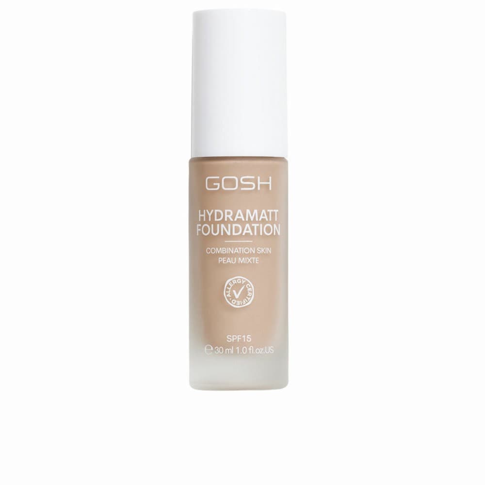 Liquid Make Up Base Gosh Copenhagen HYDRAMATT Nº 010-Light Dark-Neutral Spf 15 30 ml