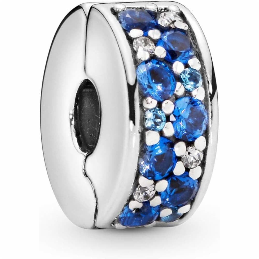 Ladies' Beads Pandora BLUE PAVE Blue Silver