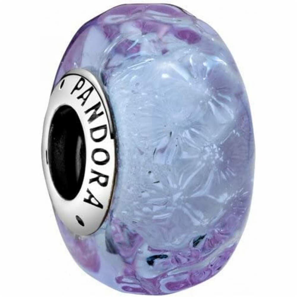 Ladies' Beads Pandora WAVY LAVENDER MURANO GLASS