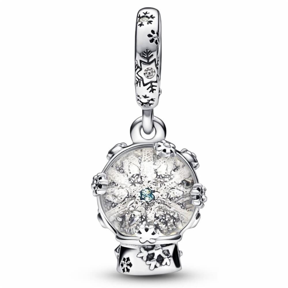Woman's charm link Pandora SNOWFLAKE SNOWGLOBE