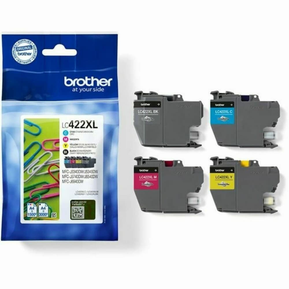 Original Ink Cartridge Brother LC422XLVAL Multicolour Black/Cyan/Magenta/Yellow