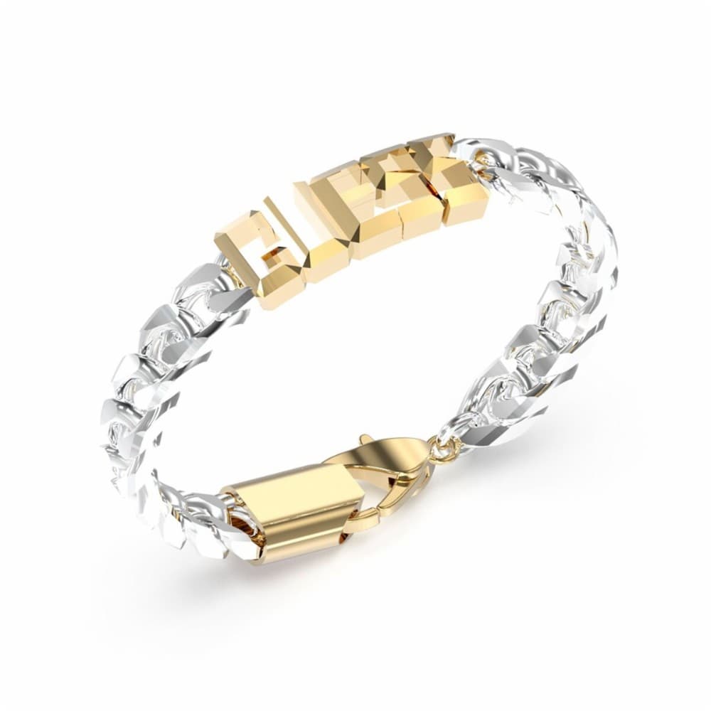 Men's Bracelet Guess JUXB03205JWYGSTS Metal Silver Golden