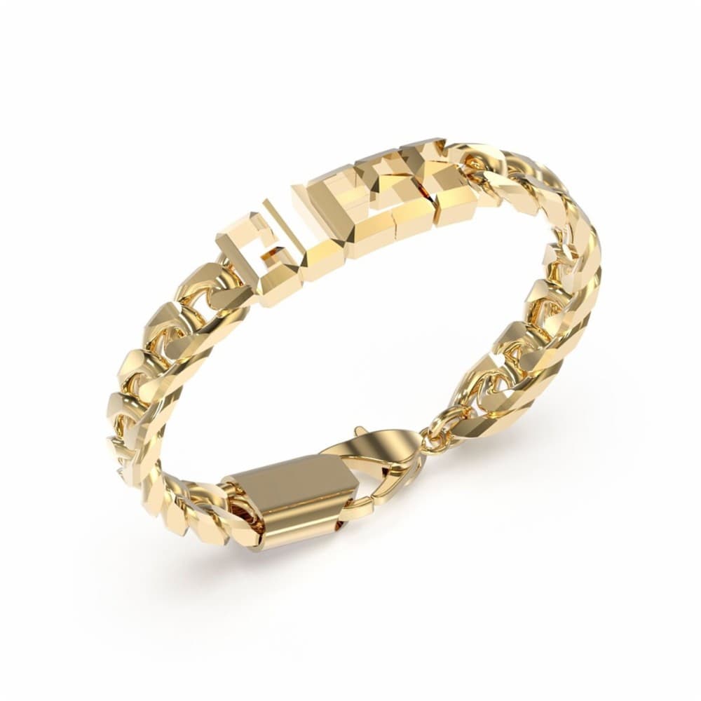 Men's Bracelet Guess JUXB03205JWYGBKS Metal Golden