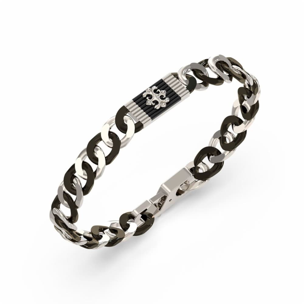 Men's Bracelet Guess JUMB05063JWSTBKS Silver